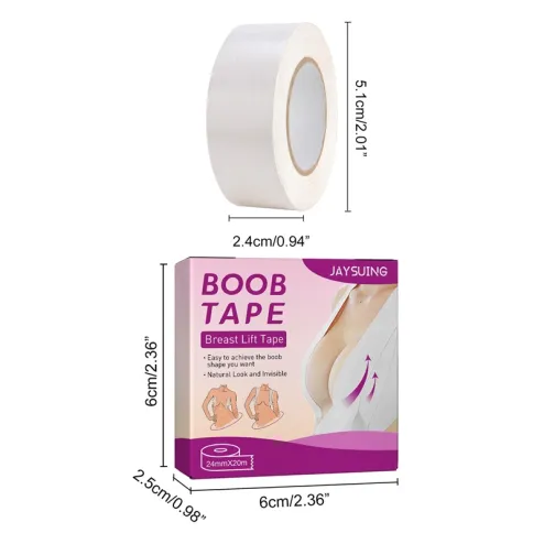 Breast Lift Tape, Bra Alternative Breathable Breast Lift Tape Athletic  Tape, Come with 2 PCS Nipple Cover, , Body Tape Push Up Tape Provide  Lifting 