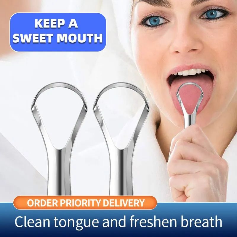 Adult Silicone Tongue Scraper Tongue Cleaner Remove Halitosis Tongue Coating Oral Care Tongue Scraping Brush Oral Care Tool