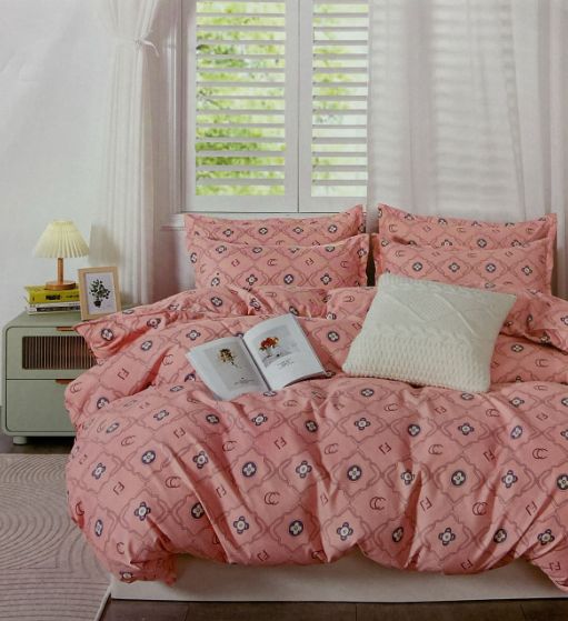 6 Piece King Size 2 bedsheet 4 pillowcases 100% Cotton Premium Quality Solid 6 PCS Bedding Set  Quality Eco-friendly cotton bedsheet Cover*0960
