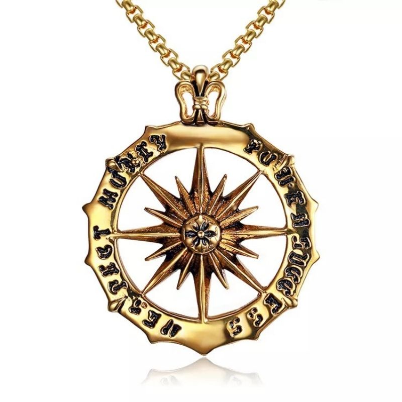 Fashion Sun Stainless Steel Necklace chain pendant necklace