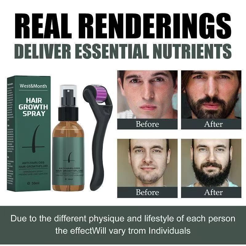 West Month moustache spray set moisturizing spray moustache care promoting growth thick liquid