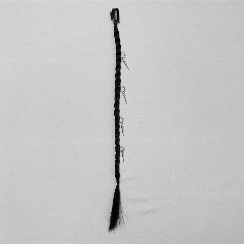Wigs for women simulation braided ring buckle boxing braid European and American fashion fishbone dirty braid hair extensions