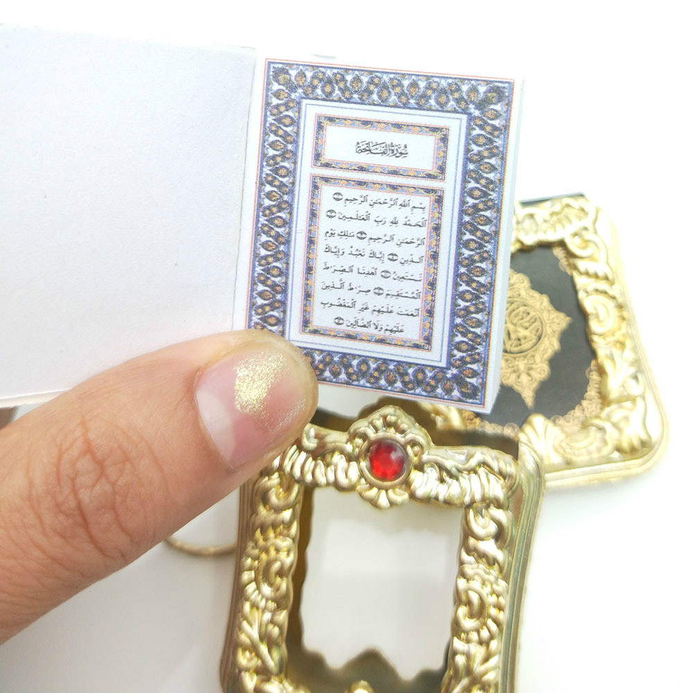 Arabic real Quran Keychain Eid Mubarak mascot Muslim Party Event Memorial gift for Guests