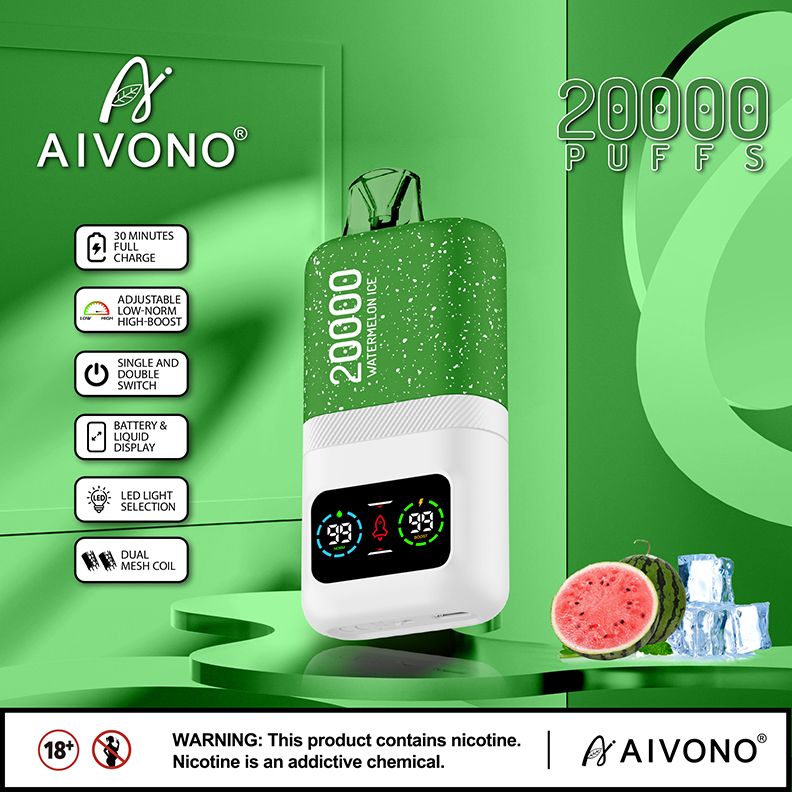 10 pcs 20K Vape-20000 puffs Vape Disposable e-cigarette Puffs 5% or 2% 20000 puffs Cool Mint OEM 600~25K PUFFS