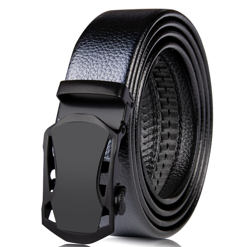 00101 Men Genuine Leather Belt Business Suit Adjustable Leather Belt For Men