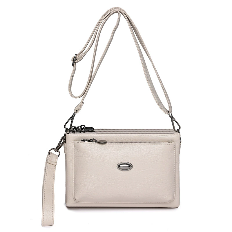 Women's Crossbody Handbag for Mature Ladies, Fashion Versatile Shoulder Bag, Multi-Pocket Large Capacity Sling Purse for Mothers
