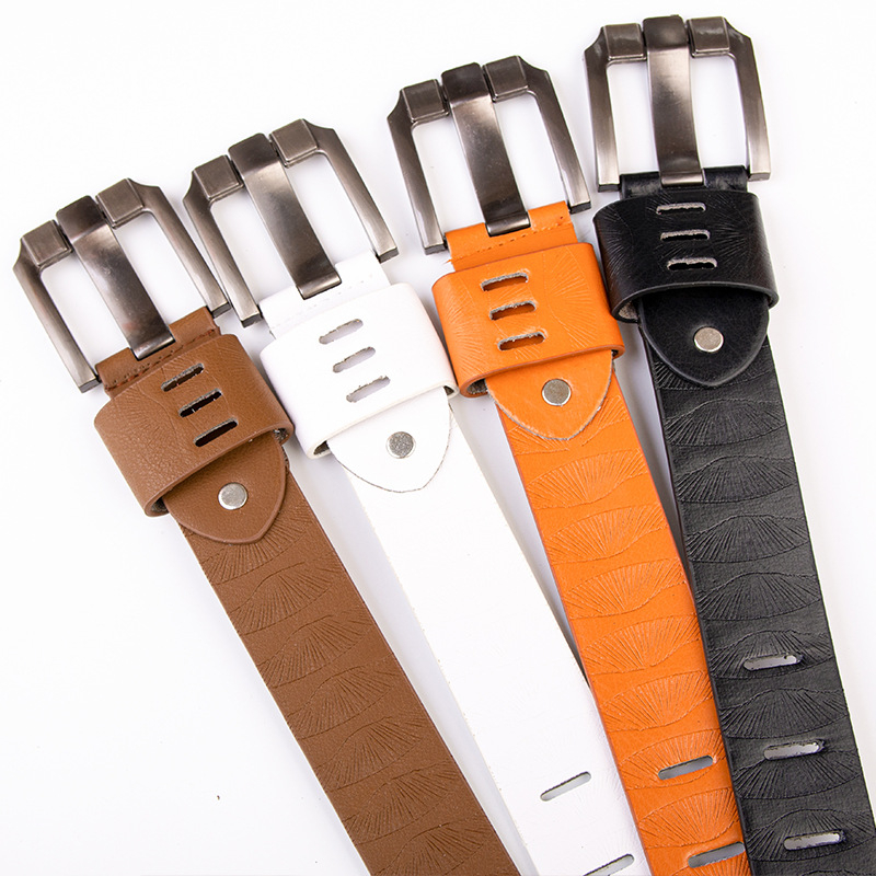 05010 Leather Pin Buckle Belt Casual Retro Super Pull Jeans Men Belt