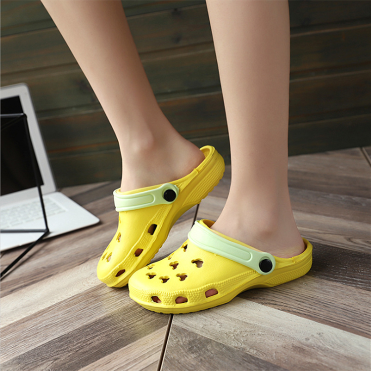 Summer Dongdong shoes garden shoes hollow cute Dongdong shoes women's beach shoes non slip breathable sandals