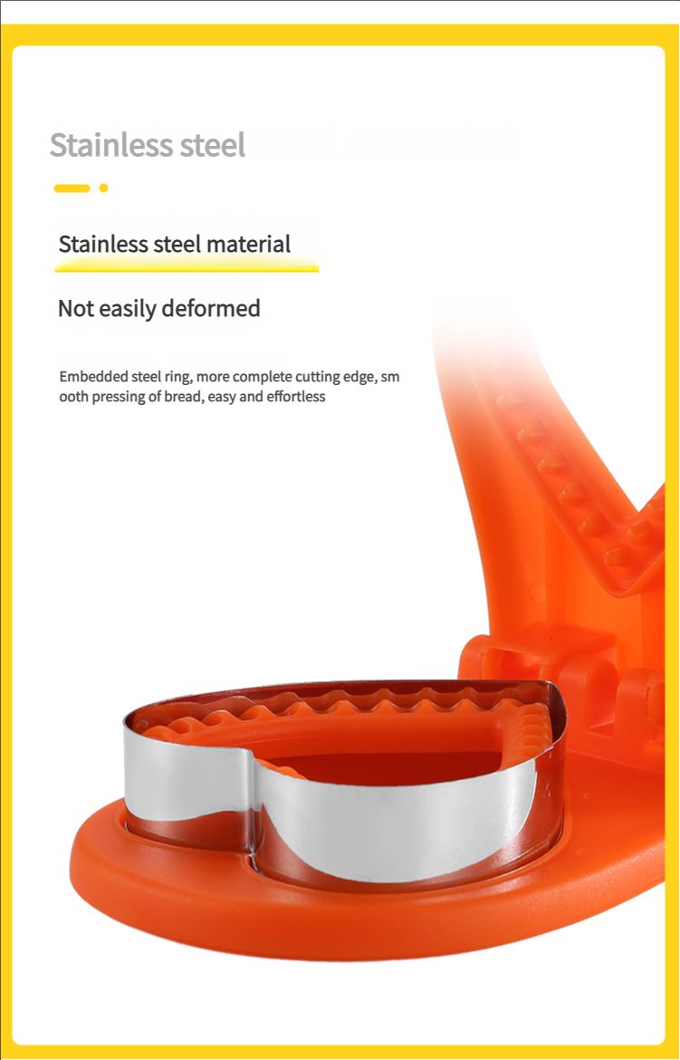 New heart-shaped automatic edge banding toast pocket bread making tool for home DIY sandwich cutting mold