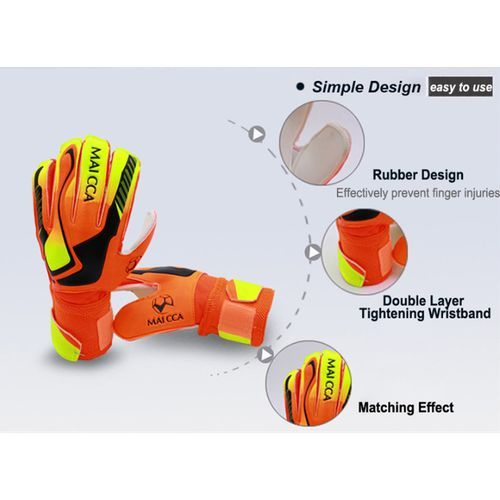 MK-828-13 Soccer Goalkeeper Gloves Football Gloves - Orange