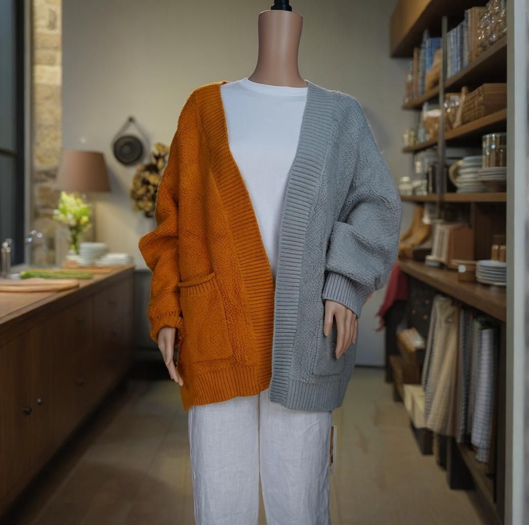Wool knit Sweater Round Women's Sweater
