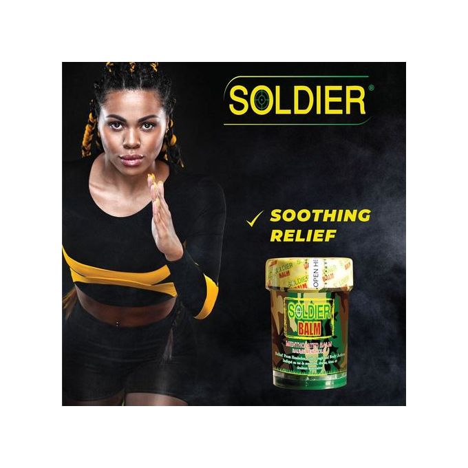 Ghandour Cosmetics Soldier Mentholated Balm - 60g