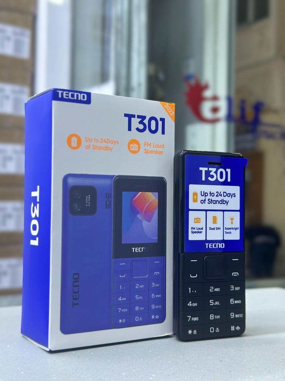 Tecno T301; (Dual Sim) Memory Card Slot, black,blue