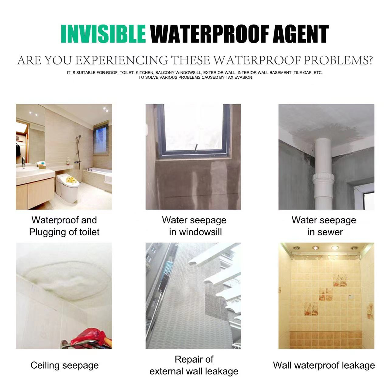 30/100ml Super Strong Spray Sealant Waterproof Instantly Seal Repair Cracked Broken Surface for External Wall Roofing Glue Spray