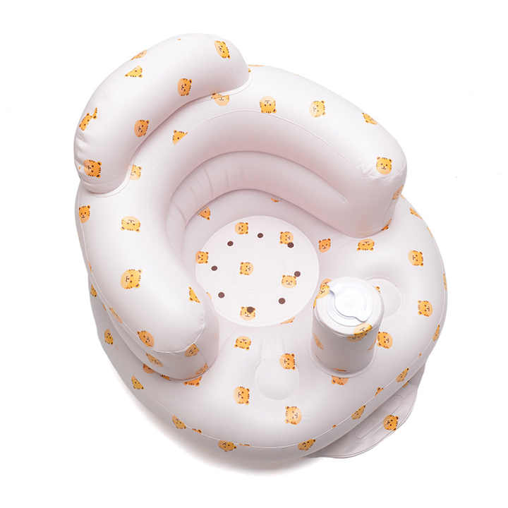 AUNONT Baby learning seat child safety anti-fall folding inflatable sofa dining chair baby toy bath stool