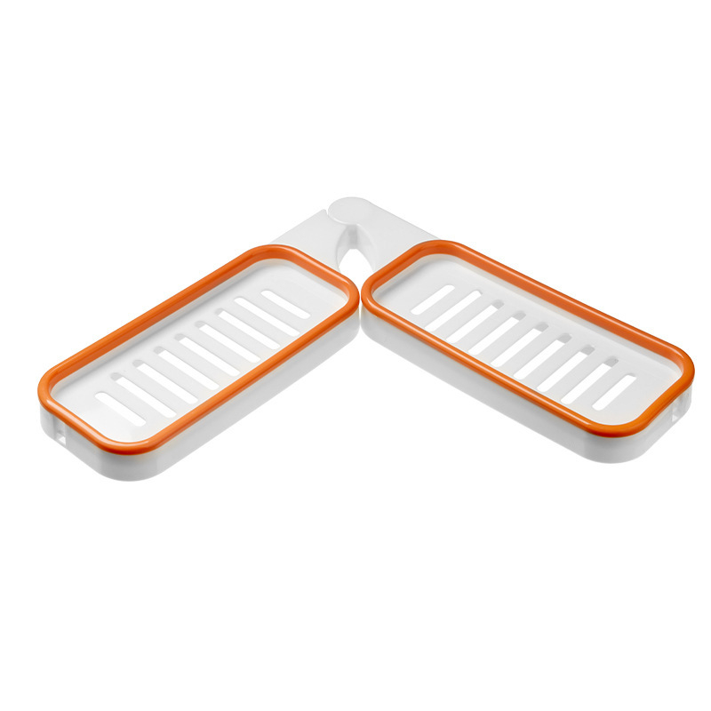 B4233 Foldable Corner Bathroom Shelf Kitchen Storage Rotating Rack Floating Shelves For Wall Holder Triangular Shower Organizer
