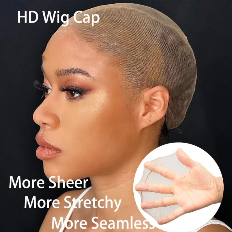 HD Wig Cap High definition transparent lace wig, high elasticity invisible stockings, mesh cap CRRSHOP beauty care hair dressing wig caps