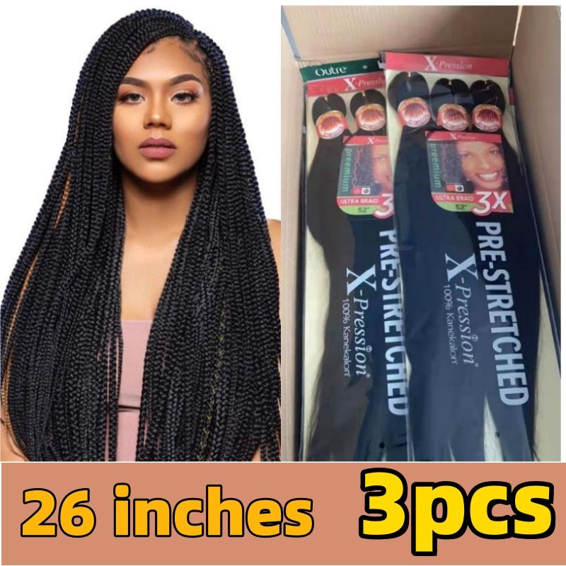 EASY BRAID Hair 3pcs Pack 26 inches 270g wigs CRRSHOP beauty care hair dressing wig weaving thread free shipping
