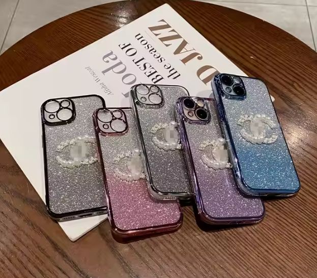 Electroplated Elegant Design Style Gradient Glitter soft phone shell for iPhone 11 12 13 14 15pro/max