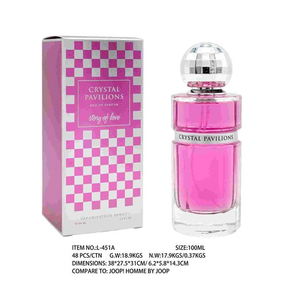 CRYSTAL PAVILIONS STORY OF LOVE  glass perfume bottle 100ml screen printed perfume bottle
