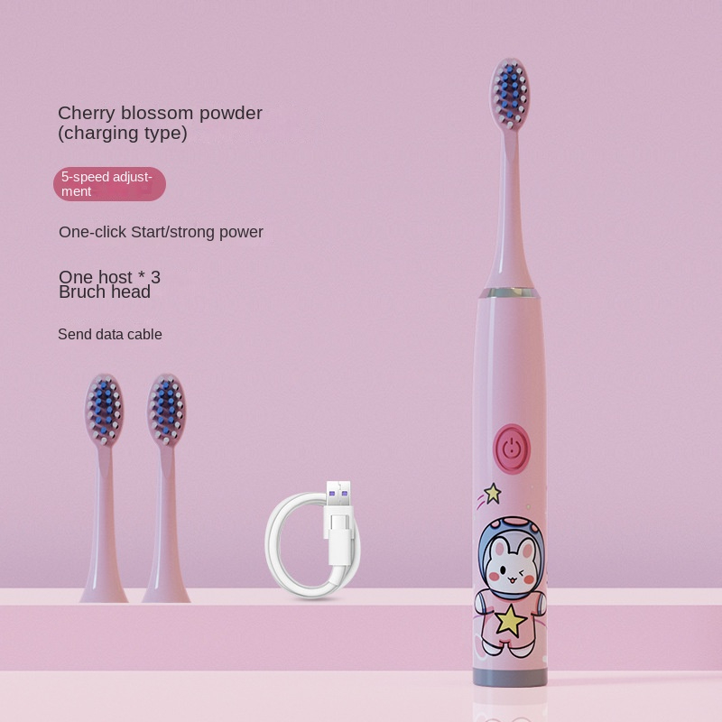 2023 Children's Electric Toothbrush USB Sonic Toothbrush Boys Cartoon Kids with Replacement Girls Toothbrush Ultrasonic
