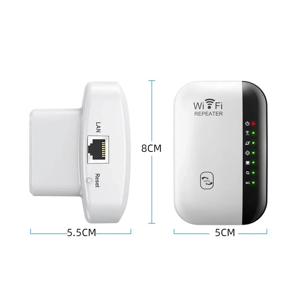 WiFi Amplifier 2.4G Router Wifi Range Extender 300Mbps Wireless WIFI Repeater Wi-Fi Signal Amplifier 802.11N Network Card Adapter for PC UK Plug