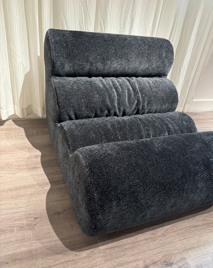 Big Bean Bag Lounger Chairs Large Beanbag Chair for Adults Bean Bag Sofa with Memory Foam Filled for Living Room, Bedroom or Balcony (Black)
