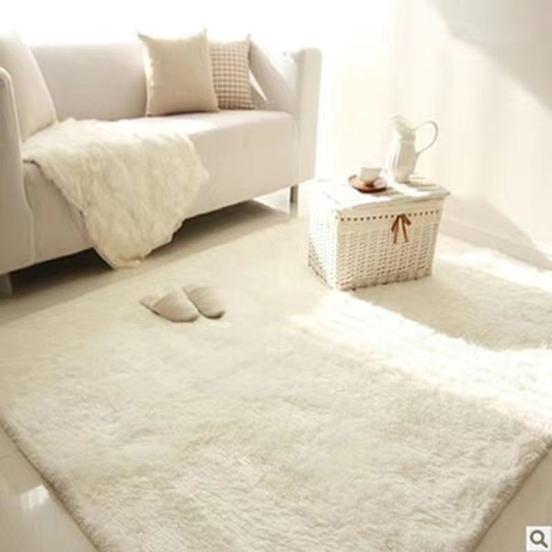 Tie Dye Area Rug for Bedroom Living Room Fluffy Shaggy Gradient Faux Fur Carpet for Kids Adults Fuzzy Plush Home Decor Floor MatPure Beige Color 