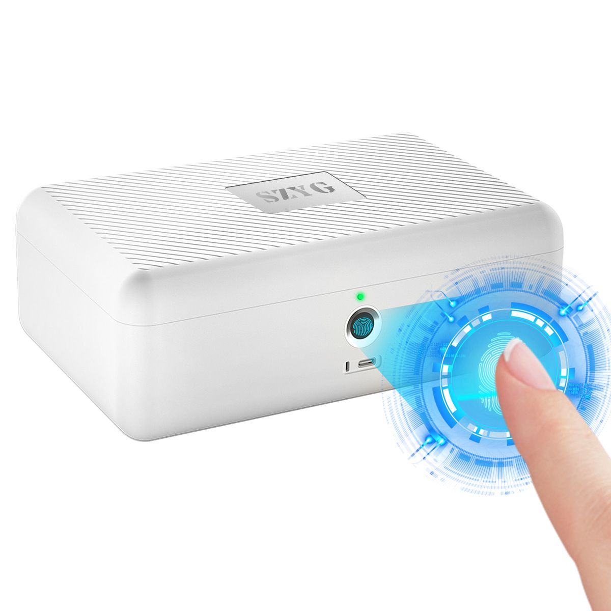 Fingerprint Password Storage Box - Jewelry/Phone/Watch/Cosmetics/Keys/Documents