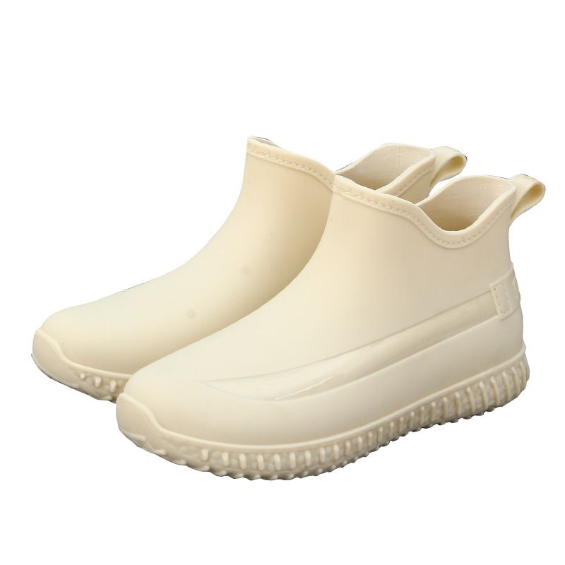 Rain Shoes Women's Water Shoes Short Tube Flat Anti Slip Rubber Shoes Fashion Shoes Martin Snow Waterproof Boots Kitchen Specific Shoes