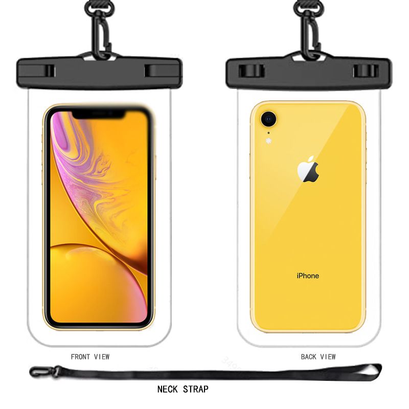 Large waterproof mobile phone bag mobile phone waterproof case swimming hanging neck mobile phone bag touch screen lanyard mobile phone bag universal waterproof dry bag suitable for iPhone 15 14 13 12 Pro Max Plus, Samsung Galaxy Note S23 Ultra underwater mobile phone case, can be used as beach pool waterproof