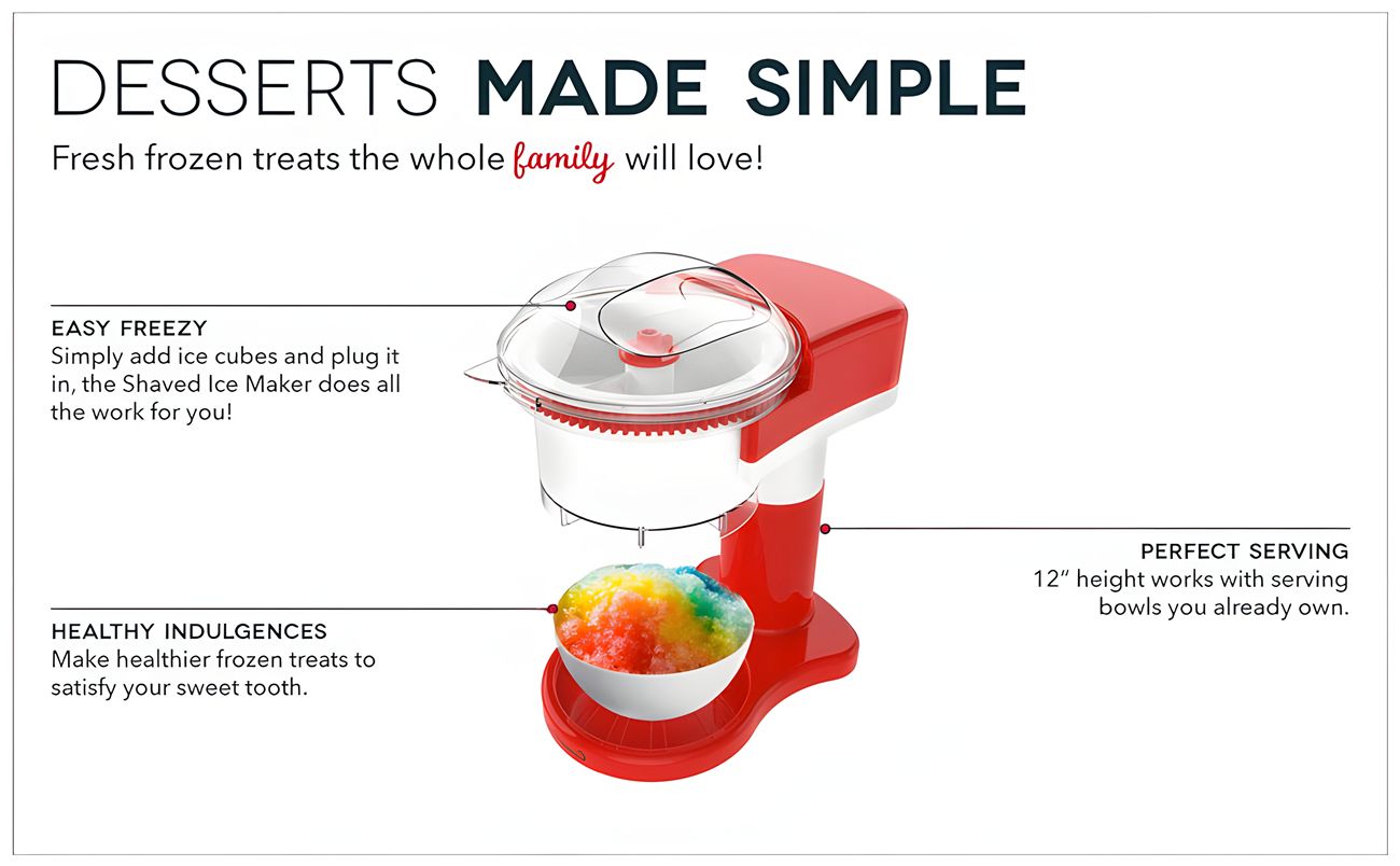 Small Shaved Ice Machine Household American Standard Electric Ice Maker Ice Crusher Smoothie Machine Hail Ice Machine Smoothie Machine