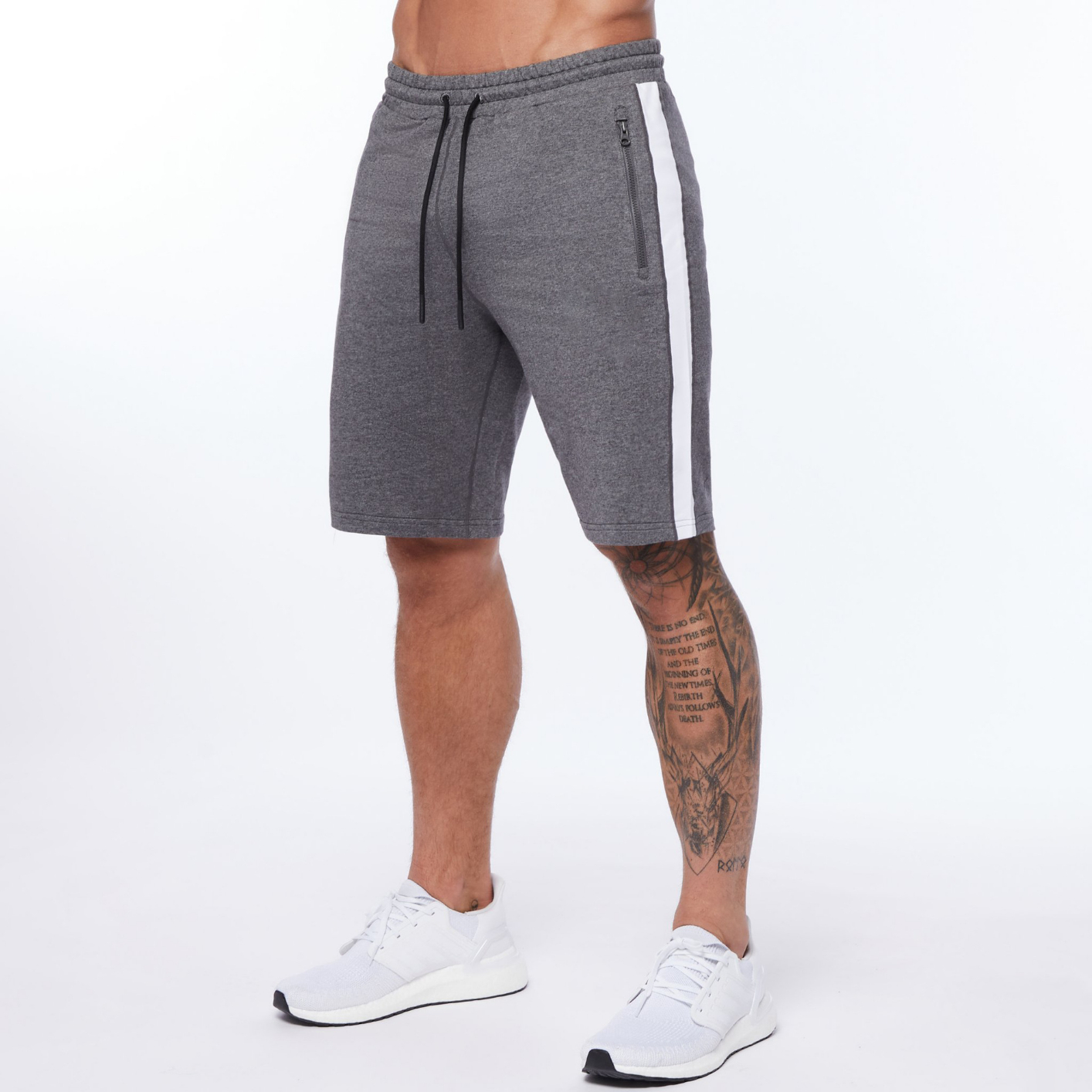DK53 Fitness Men Workout Mens Athletic Sweat Jogger Short Gym Shorts Men