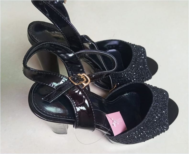 Ankle buckle shiny latest women heels ladies high heel shoes-high-heeled shoes fashion rhinestone sandals 14cm model stage shoes
