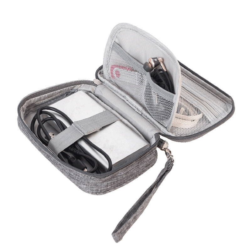 RH917 Travel Cable Bag Portable Digital USB Gadget Organizer Charger Wires Cosmetic Zipper Storage Pouch kit Case Accessories Supplies
