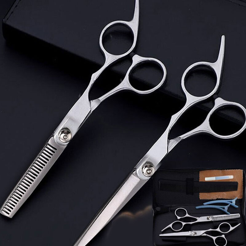 Professional Hairdressing Haircut Scissors 6 Inch Barber Shop Hairdresser's Cutting Thinning Tools High-Quality Salon Set