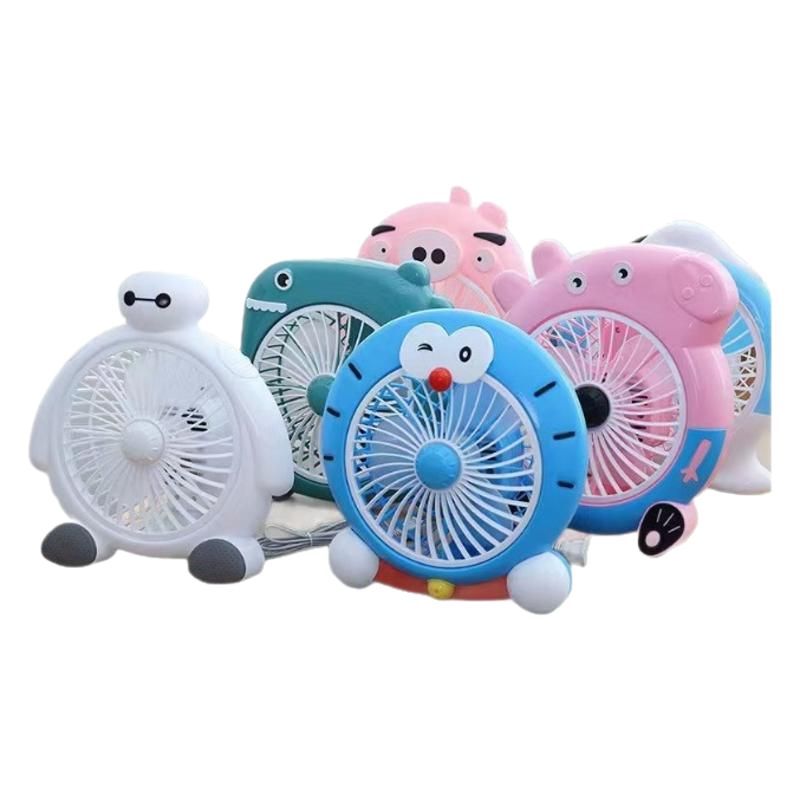 Cartoon electric fan small student dormitory rental house bedside small fan office desktop fan mini electric fan
