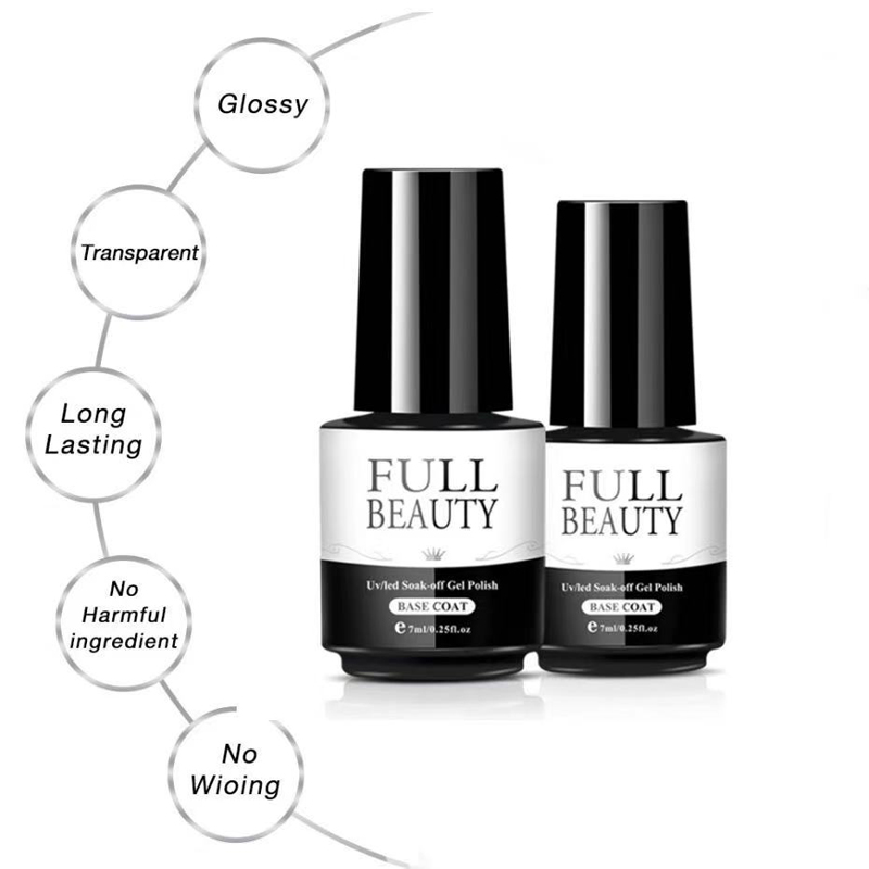 7ml Top Base Coat UV Gel Nail Polish Painting Primer Gel Long Lasting Soak off DIY Nail Art Manicure Varnish Lacquer