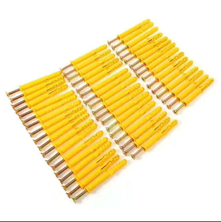 Fasteners Fish shape Plastic Expansion/Small Yellow Fish Plastic Expansion Anchor Wall Plug