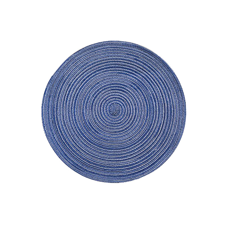20220621 Nordic Style Round Cotton Yarn Placemat Woven Coasters Washable Insulation Bowl Pad Mat High Temperature Resistance Desktop Decor