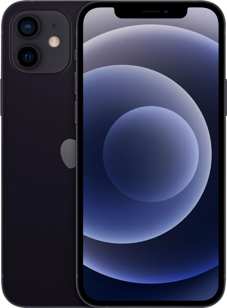 Restored Apple iPhone 12 64GB 128GB 256GB  (Unlocked) (Refurbished)Black