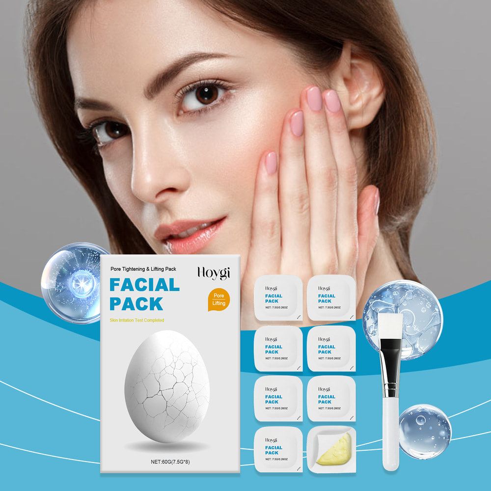 HOYGI Pore Tightening Mask Blackhead Remover Shrink Pores Oil Control Deep Cleaning Brightening Fade Dark Spot Moisturizing Face Mask