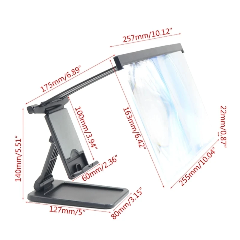 AUNONT L20 Mobile Phone Amplifier Smartphone Projector Screen Stand 3D Magnifier Loudspeaker Bracket Holder