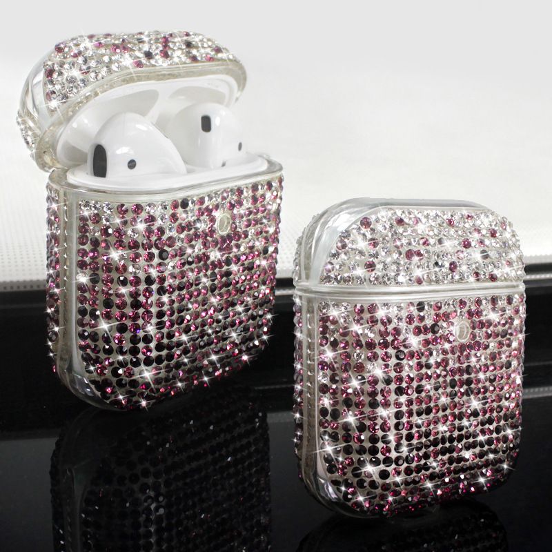 Luxury Shiny Sexy Glitter Diamond Crystal Earphone Case For Airpods 1 2 Pro Wireless Headphone Protective Cover For Airpods 3rd
