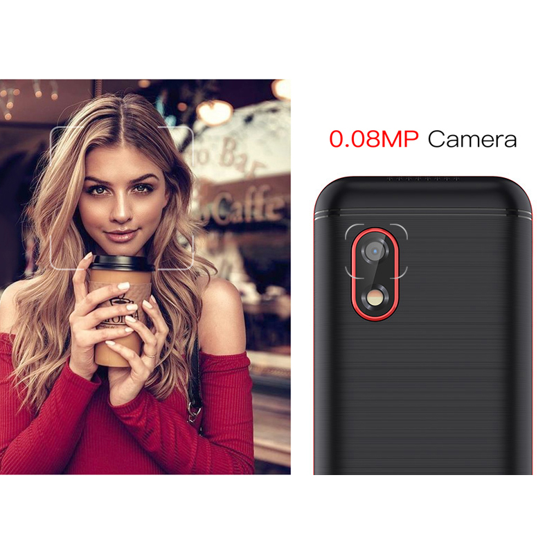 IPRO F184 1.77 Inch Multi Media Button Wireless FM 800mAh Battery Feature Bar Phone Mobile Phone Dual SIM Card  FM Torch  Cell Phone