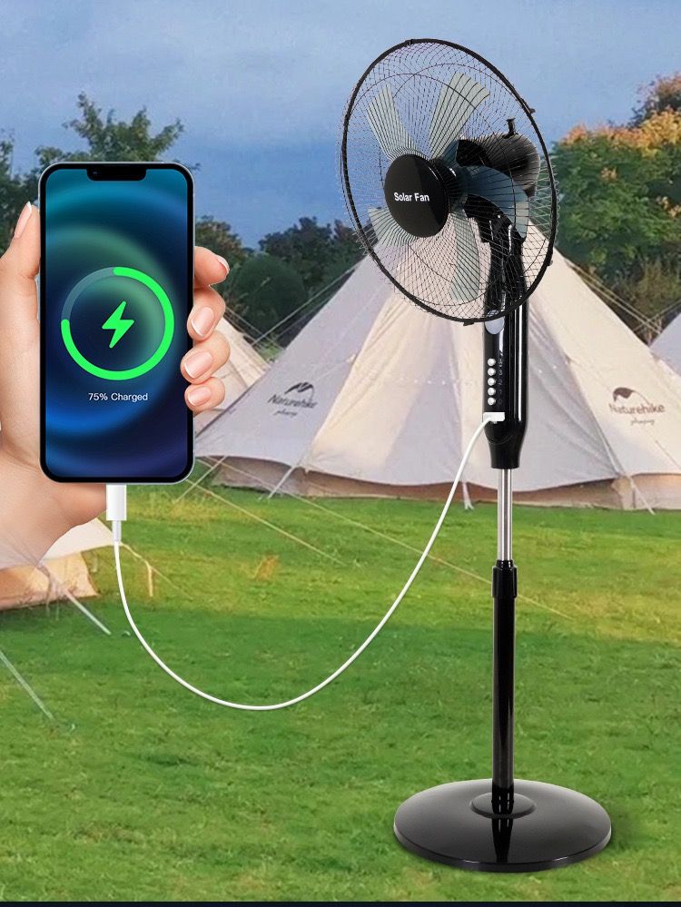Rechargeable Lighting smart Solar Fan HS-188L