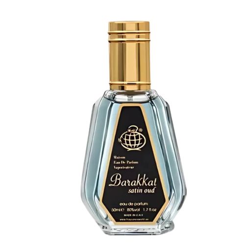 Barakkat Satin Oud Eau de Parfum, Fragrance World, Unisex, 50ml