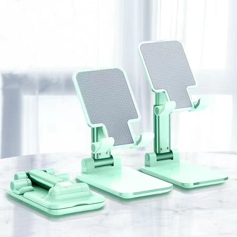 Mobile phone holder, live streaming, lifting and folding multifunctional universal support stand Phone Holder green