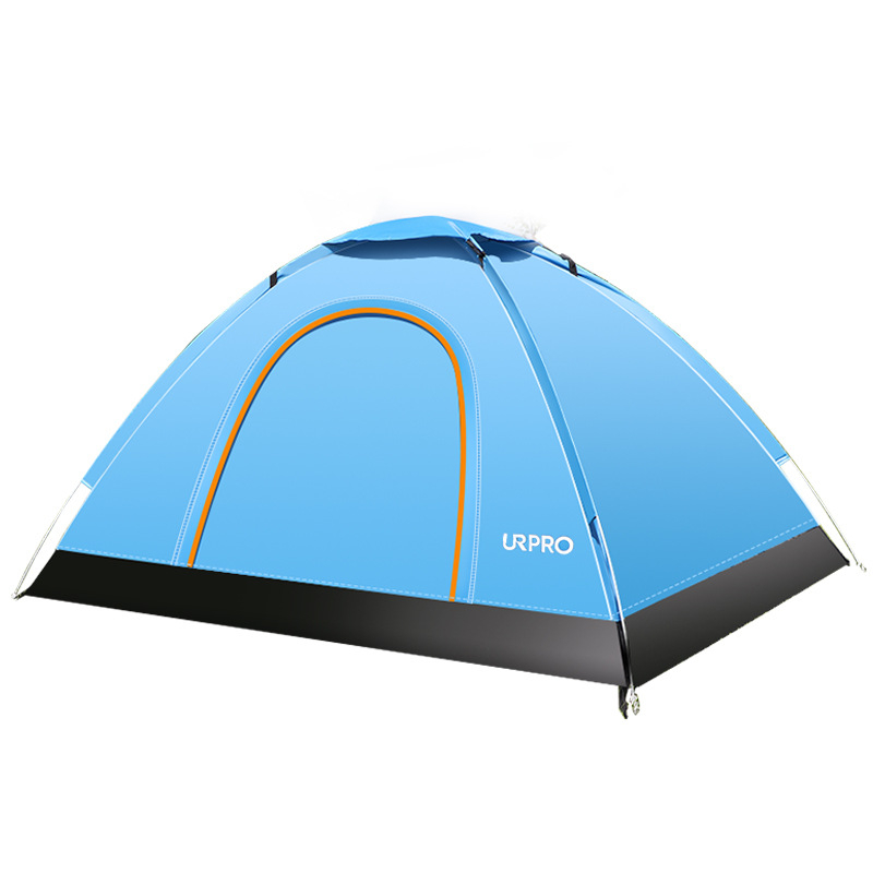 XY224 2-3 Person Fully Outdoor Automatic Quick Open Tent Waterproof Llightweight Tent Beach Travel Double Decker Automatic Tent