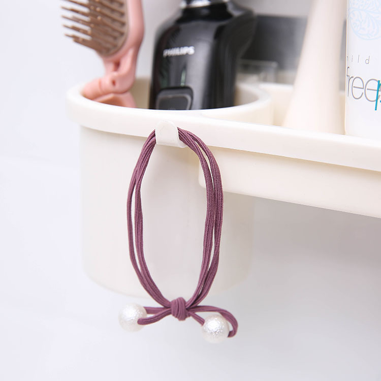 Home Daily Supplies Storage Storage Rack Towel Rack Original Design Bathroom Wall-mounted Towel Rack Household Non-perforated Bathroom Hair Dryer Storage Rack Non-marking Sticky Hair Dryer Rack Strong Bathroom Non-perforated Shelf Bathroom Hair Dryer Rack Storage Rack